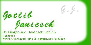 gotlib janicsek business card